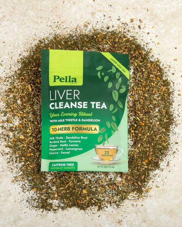 A pouch of Pella Liver Cleanse Tea