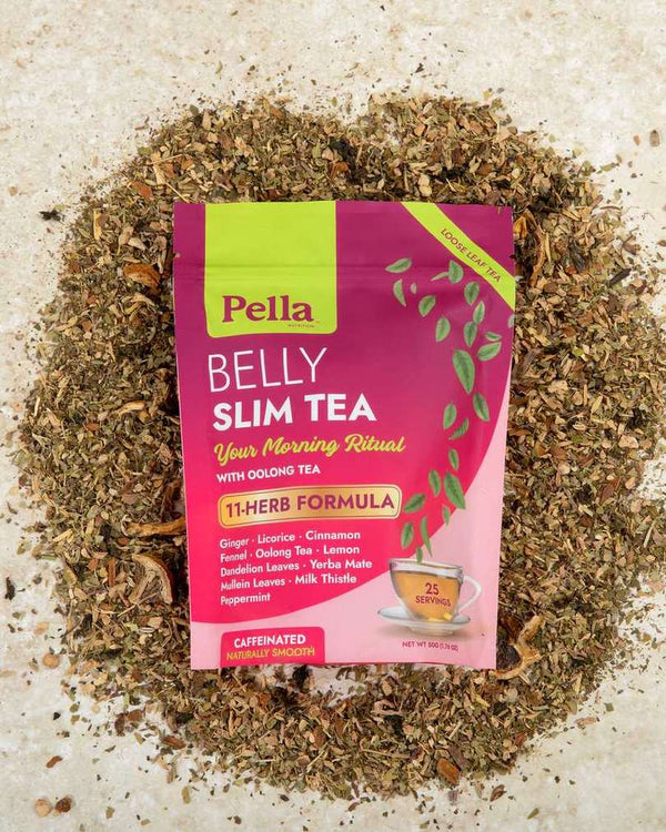 A pouch of Pella Belly Slim Tea