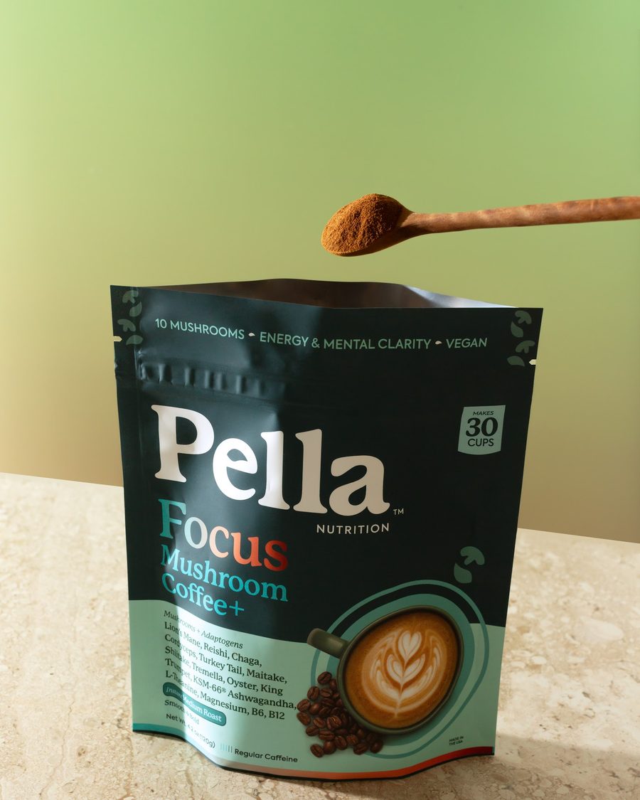 A scoop of Pella powder