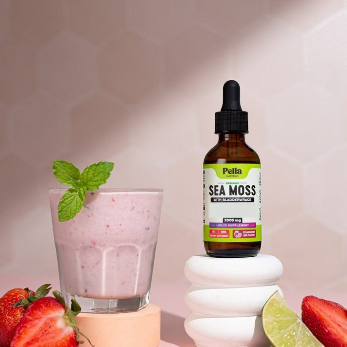 Sea Moss Drops · Strawberry Lime